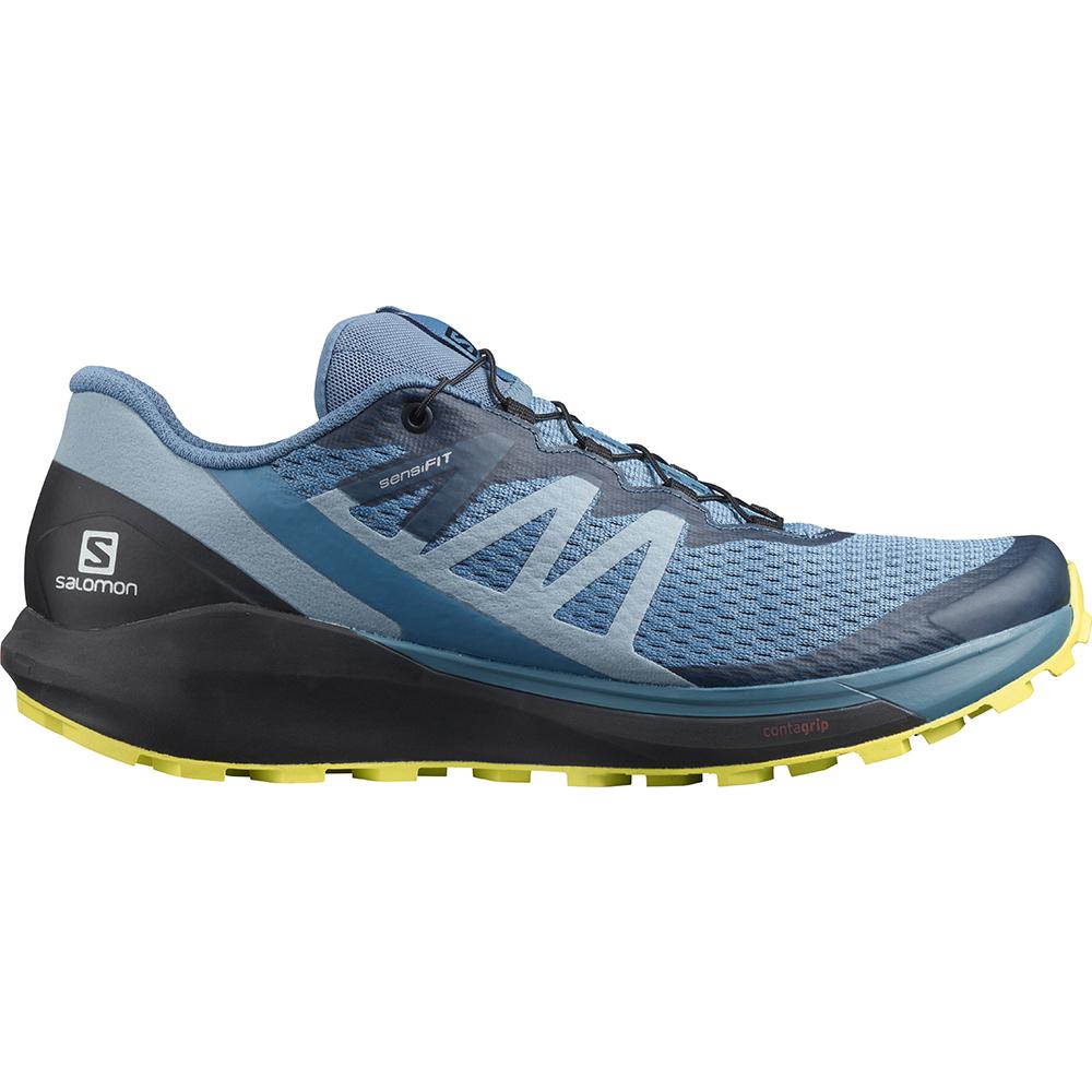 Zapatillas Running Asfalto Salomon Hombre Azules - Salomon Argentina SENSE RIDE 4,590427-GOF